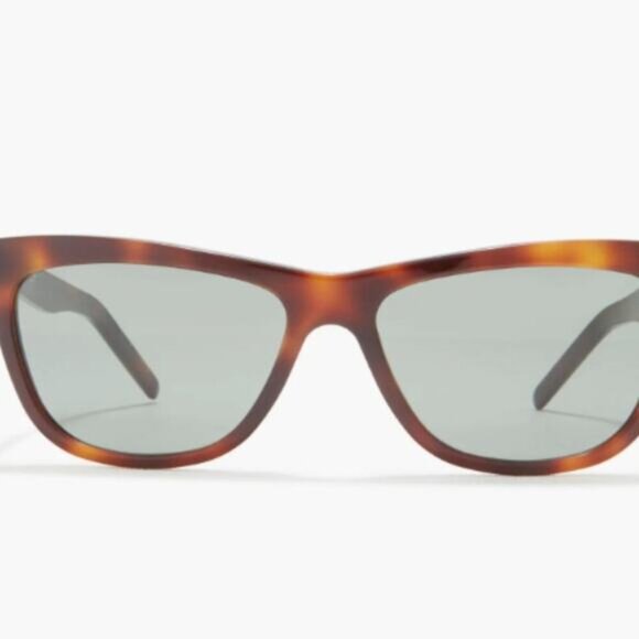 Saint Laurent 58mm Cat Eye Sunglasses Havana Green main image 6